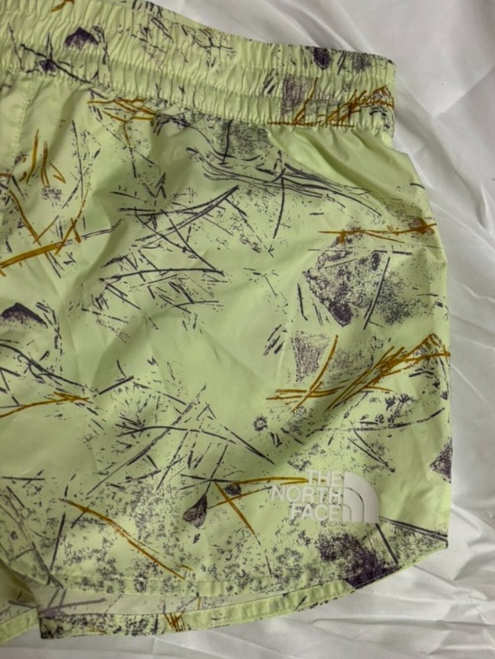 The North Face Women’s Green Printed Lightweight Running Shorts Size Small
